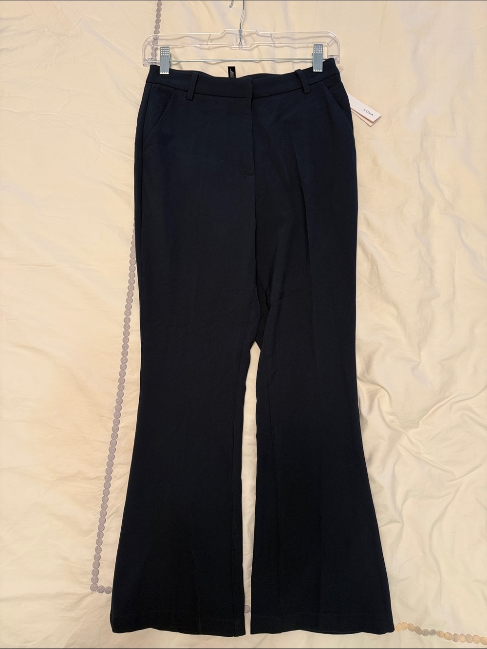 Classic Navy Flared Dress Pants